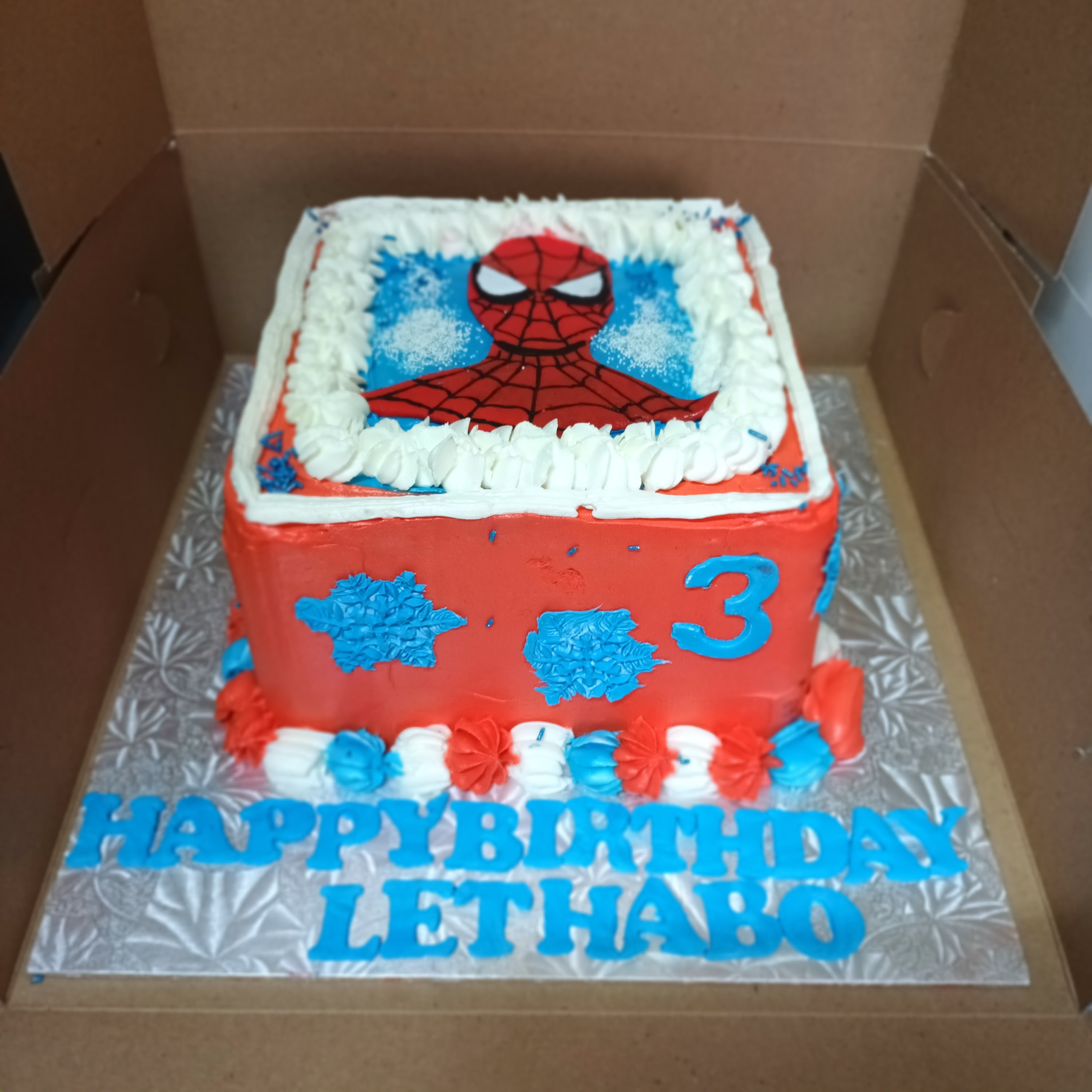 Spiderman Birthday Cake